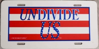 UnDivide US® License Plate